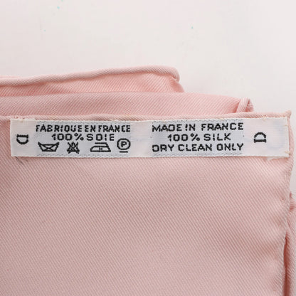 Hermès Carré 90 "Les Quatre Saisons" Silk handkerchief in Pink