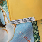 Hermès Carré 90 "Les Quatre Saisons" Silk handkerchief in Yellow