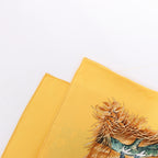 Hermès Carré 90 "Les Quatre Saisons" Silk handkerchief in Yellow