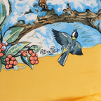 Hermès Carré 90 "Les Quatre Saisons" Silk handkerchief in Yellow