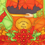 Hermès Carré 90 "Lumieres De Paris" Silk handkerchief in Orange