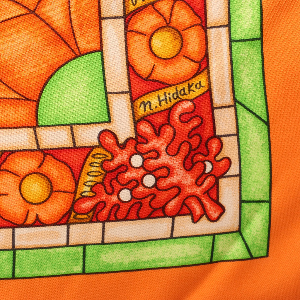 Hermès Carré 90 "Lumieres De Paris" Silk handkerchief in Orange
