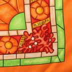 Hermès Carré 90 "Lumieres De Paris" Silk handkerchief in Orange