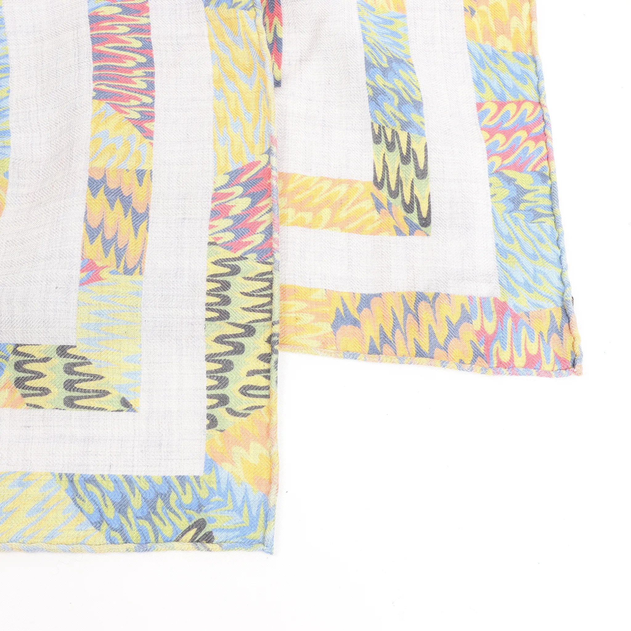 Hermès Carré 90 "MARBLE EX-LIBRIS" Cashmere & Silk handkerchief in Multicolor
