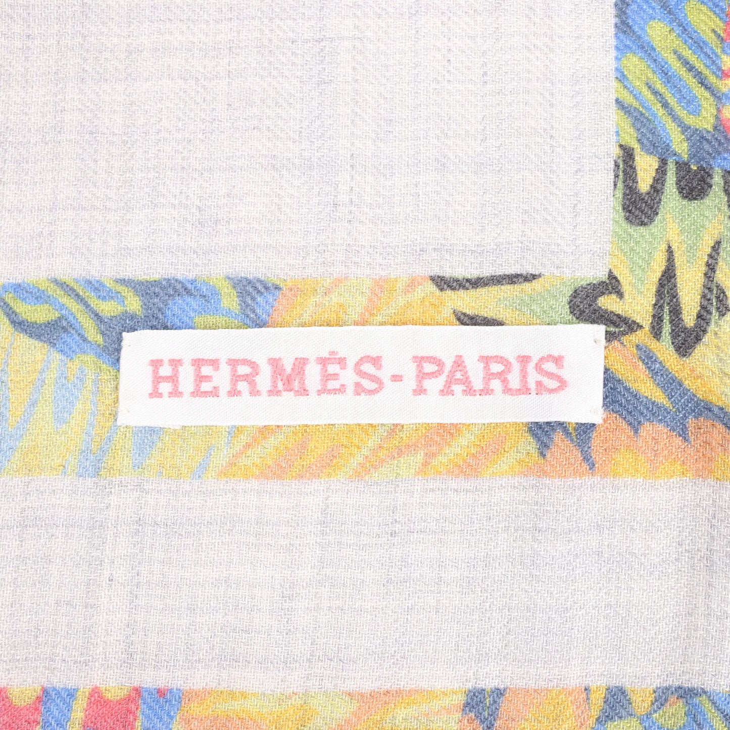 Hermès Carré 90 "MARBLE EX-LIBRIS" Cashmere & Silk handkerchief in Multicolor