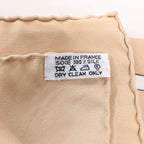 Hermès Carré 90 "MECANIQUE DU TEMPS" Silk handkerchief in Beige