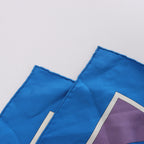 Pañuelo Hermès Carré 90 "Puzzle" 100 % seda en azul