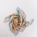 Hermès Carré 90 "MILLE ET UN LAPINS" Silk handkerchief in Beige