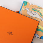 Hermès Carré 90 "MILLE ET UN LAPINS" Silk handkerchief in Beige