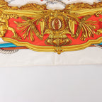 Hermès Carré 90 "MUSEE" Silk handkerchief in Beige
