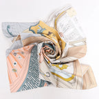 Hermès Carré 90 "MYSTERE AU 24" Silk handkerchief in Multicolor
