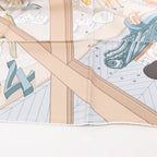 Hermès Carré 90 "MYSTERE AU 24" Silk handkerchief in Multicolor