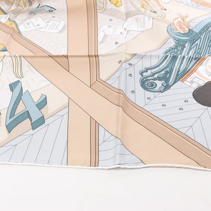 Hermès Carré 90 "MYSTERE AU 24" Silk handkerchief in Multicolor