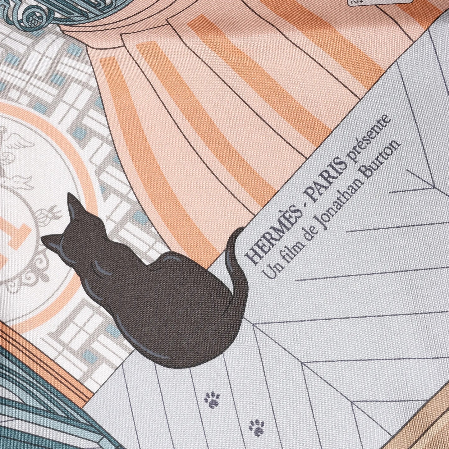 Hermès Carré 90 "MYSTERE AU 24" Silk handkerchief in Multicolor