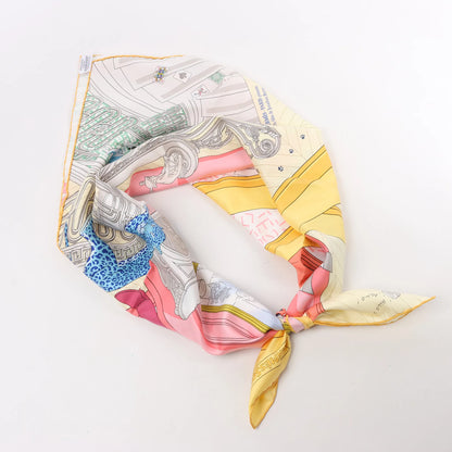 Hermès Carré 90 "MYSTERE AU 24" Silk handkerchief in Multicolor