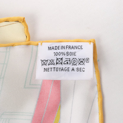 Hermès Carré 90 "MYSTERE AU 24" Silk handkerchief in Multicolor