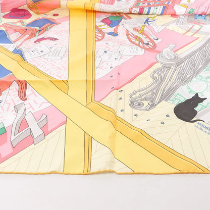 Hermès Carré 90 "MYSTERE AU 24" Silk handkerchief in Multicolor
