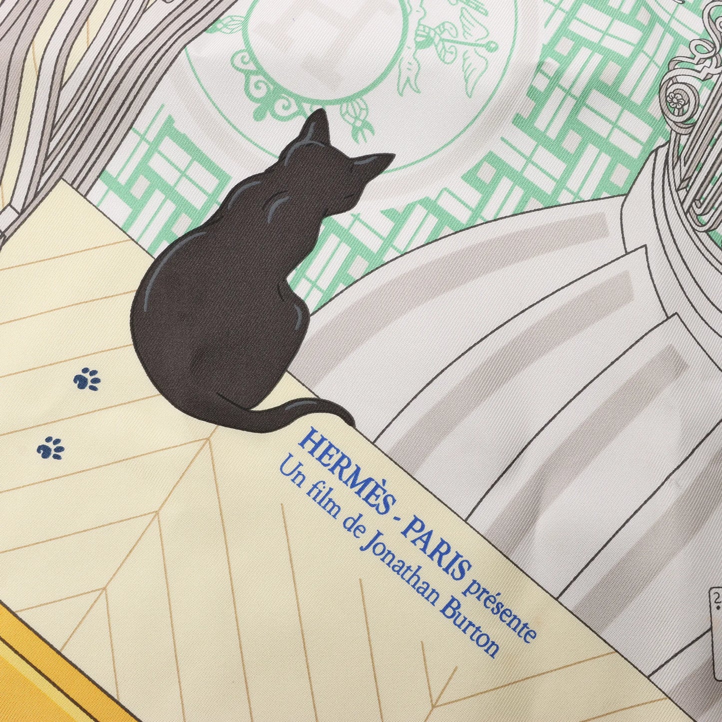 Hermès Carré 90 "MYSTERE AU 24" Silk handkerchief in Multicolor