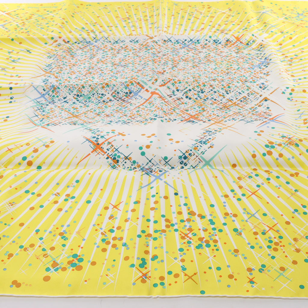 Hermès Carré 90 "Magic Kelly" Scarf Silk in Yellow