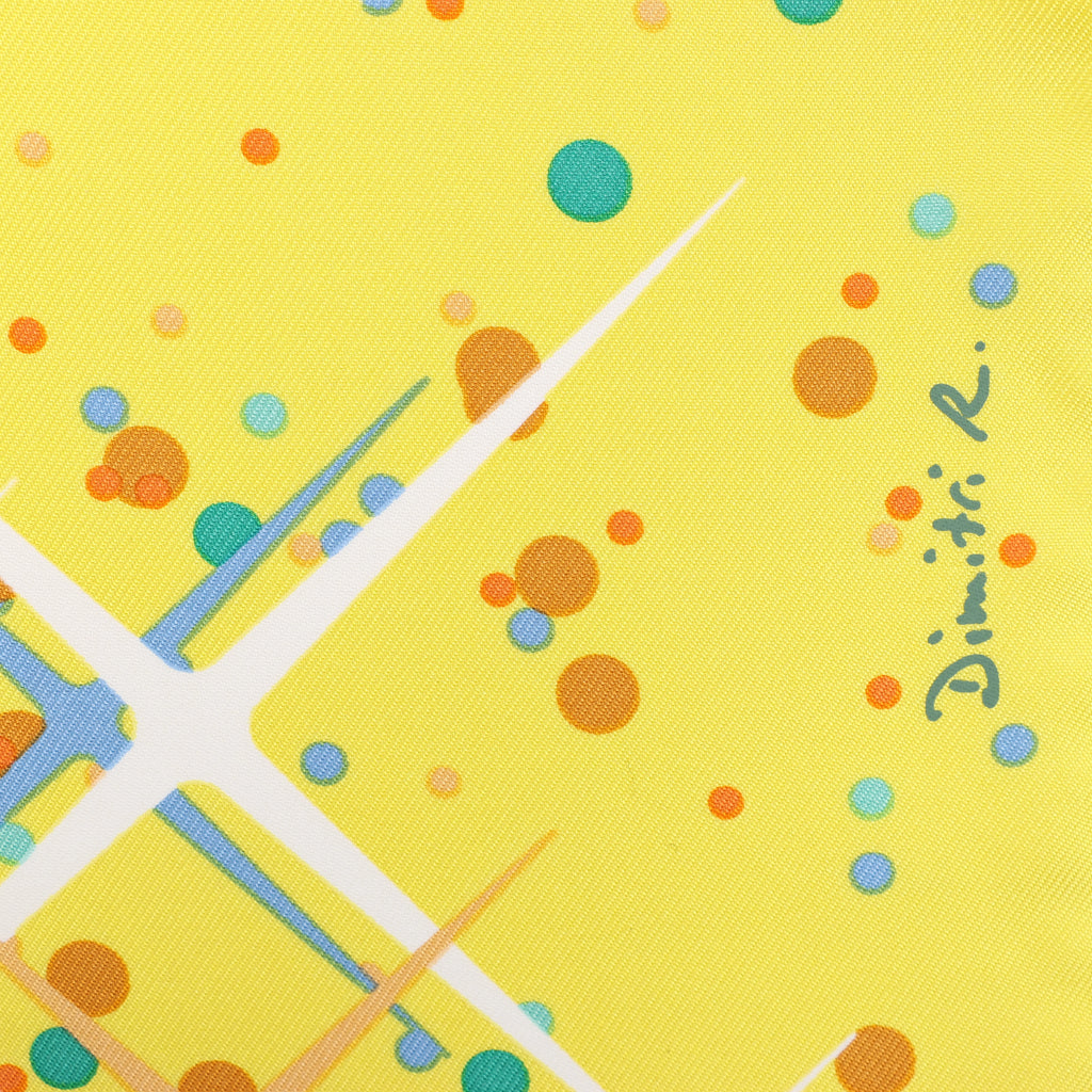 Hermès Carré 90 "Magic Kelly" Scarf Silk in Yellow