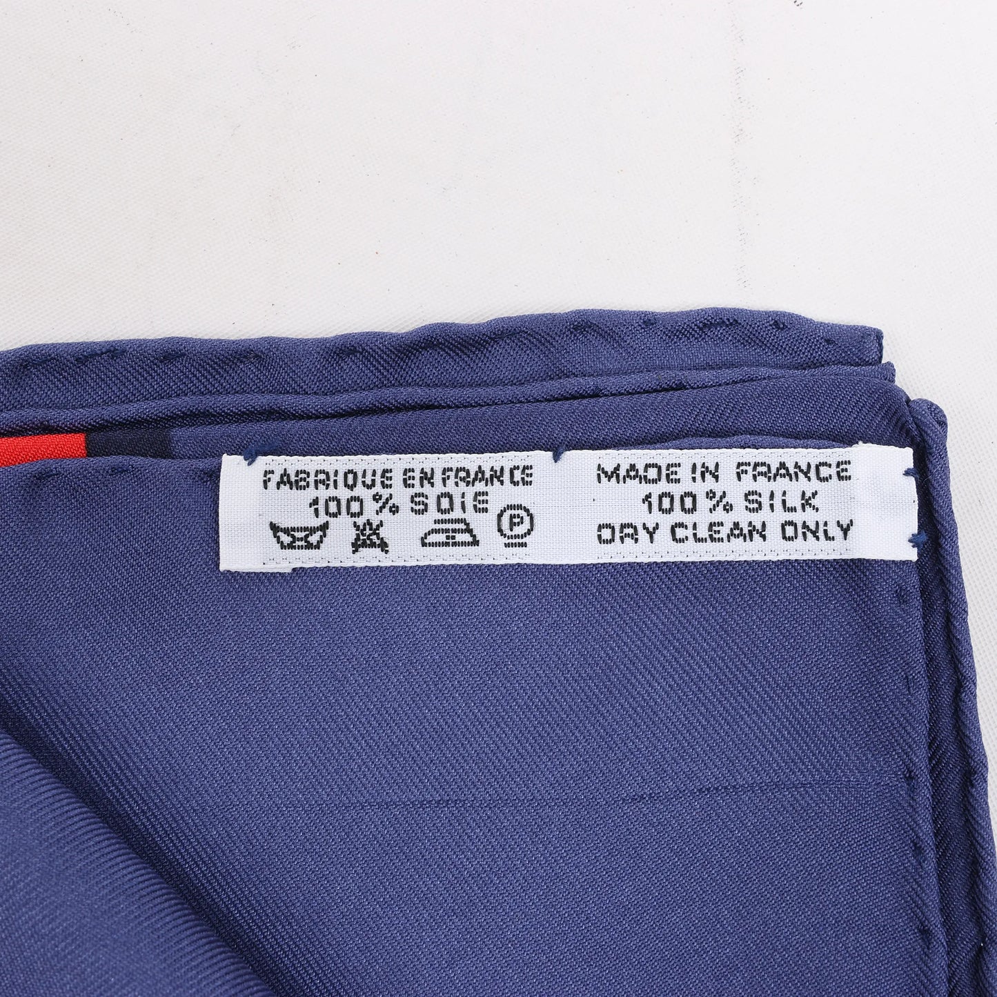 Hermès Carré 90 "Memoire d'Hermes" Silk handkerchief in Navy Blue