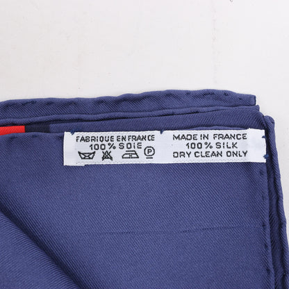 Hermès Carré 90 "Memoire d'Hermes" Silk handkerchief in Navy Blue