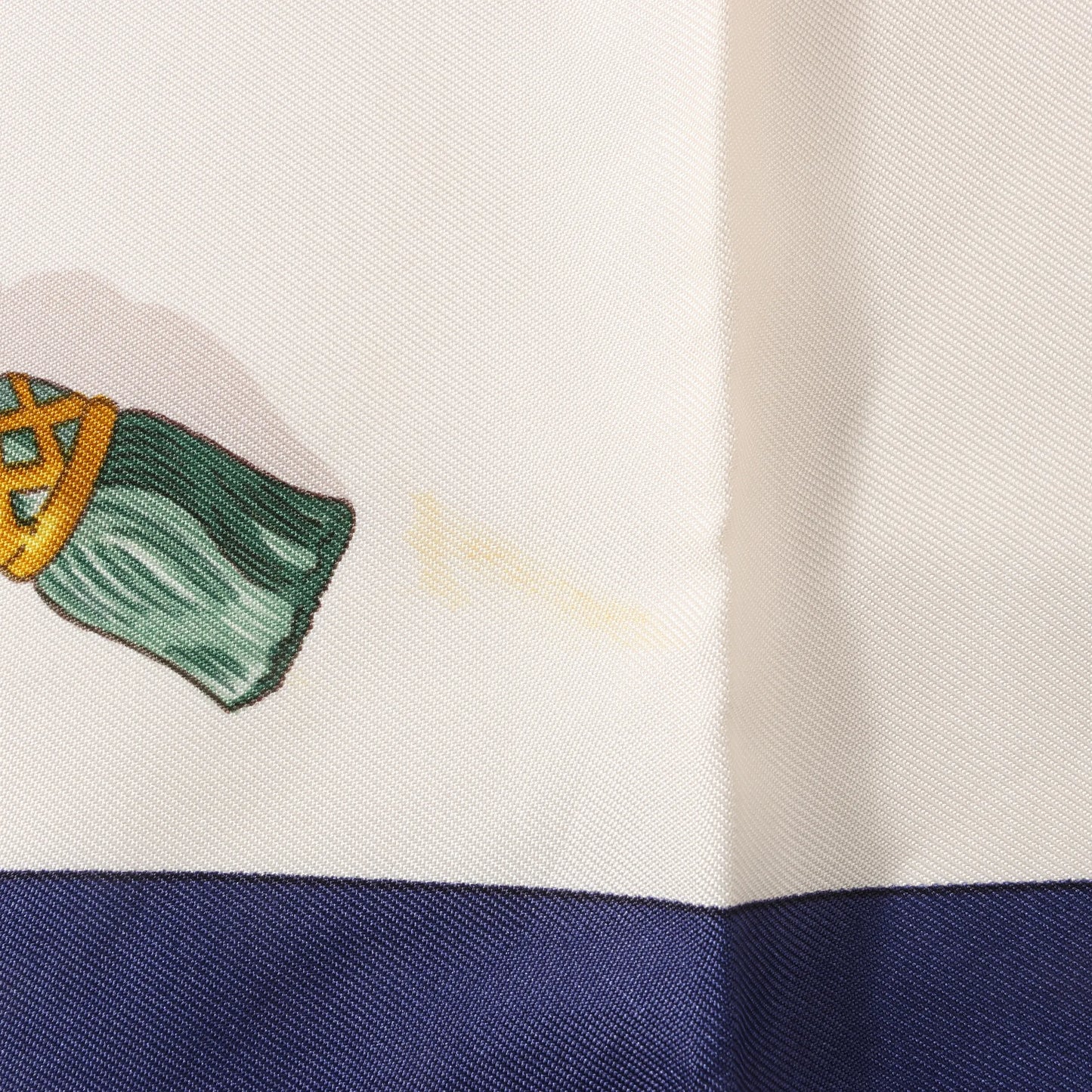 Hermès Carré 90 „Memoire d'Hermes“ Seidentaschentuch in Marineblau