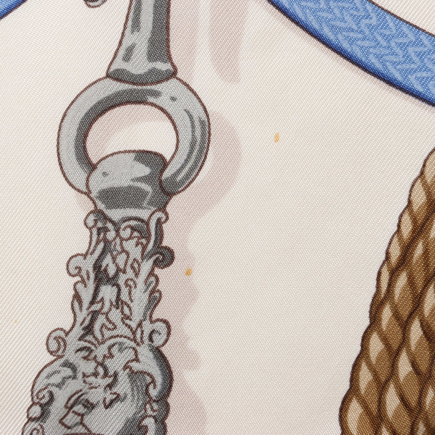 Hermès Carré 90 „Memoire d'Hermes“ Seidentaschentuch in Marineblau