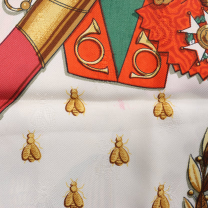 Hermès Carré 90 "NAPOLEON" 100% Silk Scarf in Blue