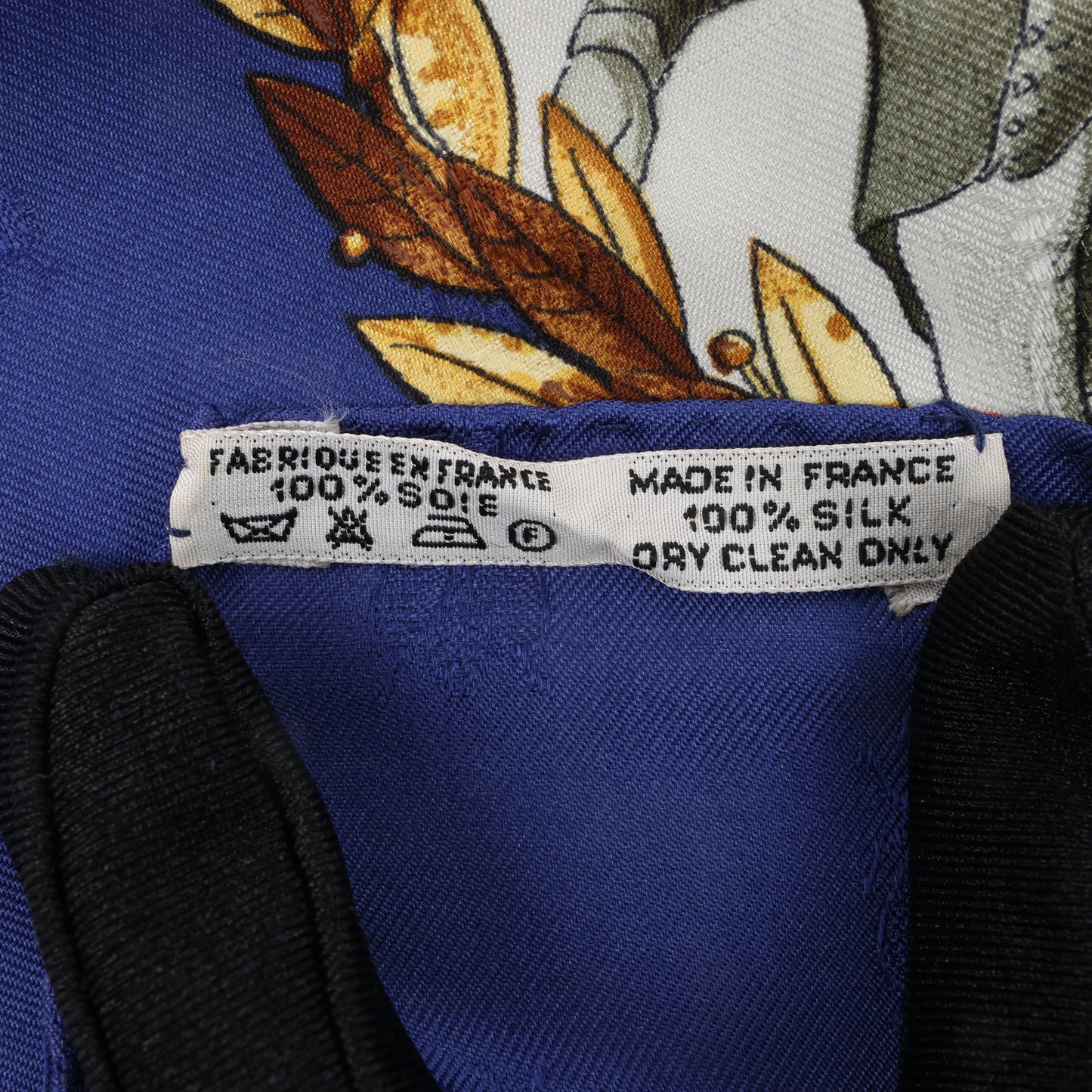 Hermès Carré 90 "NAPOLEON" 100% Silk Scarf in Blue