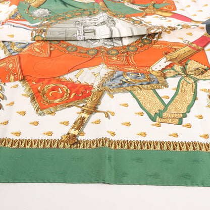 Hermès Carré 90 "NAPOLEON" Silk handkerchief in Green