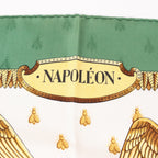 Hermès Carré 90 "NAPOLEON" Silk handkerchief in Green