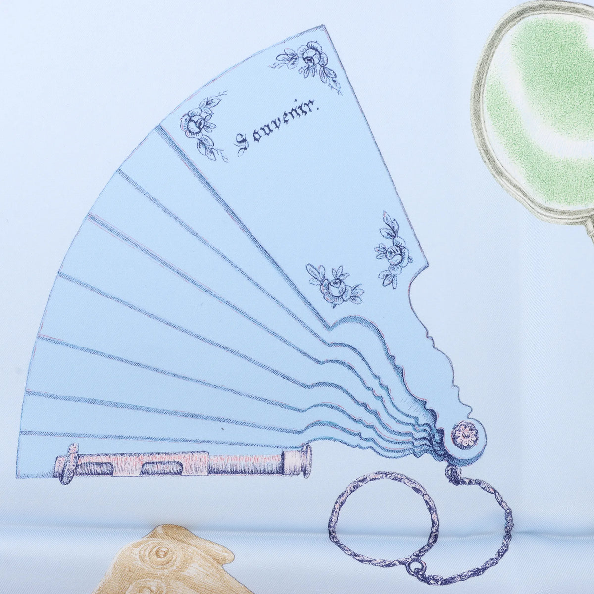 Hermès Carré 90 "Nous Sommes Inséparables" Silk handkerchief in Blue