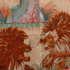 Hermès Carré 90 "Nuba Mountain" Silk handkerchief in Orange
