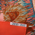 Hermès Carré 90 "Nuba Mountain" Silk handkerchief in Orange