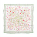 Hermès Carré 90 "OEillets sauvages et autres Caryophyllees" Silk handkerchief in Green