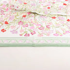 Hermès Carré 90 "OEillets sauvages et autres Caryophyllees" Silk handkerchief in Green