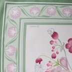 Hermès Carré 90 "OEillets sauvages" Silk handkerchief in Green