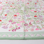 Hermès Carré 90 "OEillets sauvages" Silk handkerchief in Green