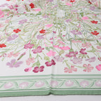 Hermès Carré 90 "OEillets sauvages" Silk handkerchief in Green