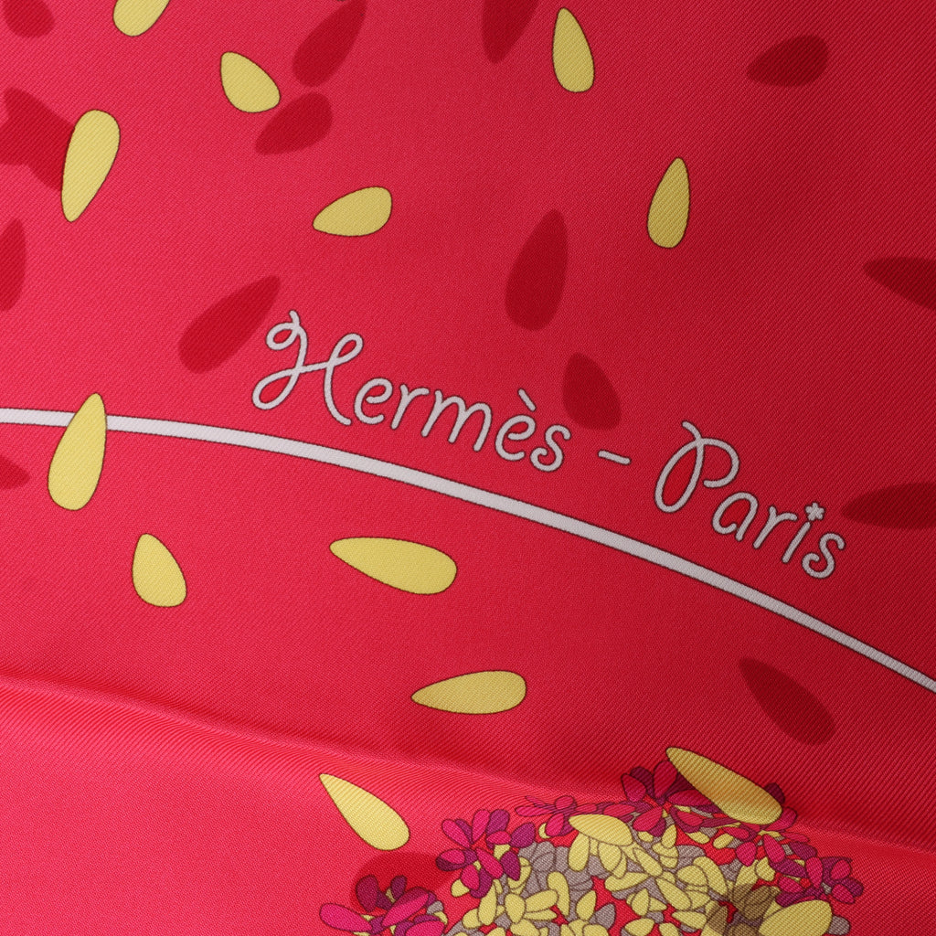 Pañuelo Hermès Carré 90 "SPRINGS" 100% seda