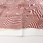 Hermès Carré 90 "ONDE DE CHIC" Silk handkerchief in Burgundy