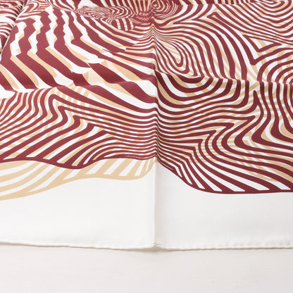 Hermès Carré 90 "ONDE DE CHIC" Silk handkerchief in Burgundy