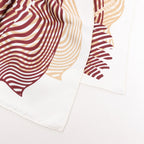 Hermès Carré 90 "ONDE DE CHIC" Silk handkerchief in Burgundy