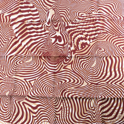 Hermès Carré 90 "ONDE DE CHIC" Silk handkerchief in Burgundy