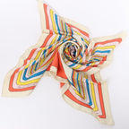 Hermès Carré 90 "PEGASE" 100% Silk Scarf in Beige and Multicolor