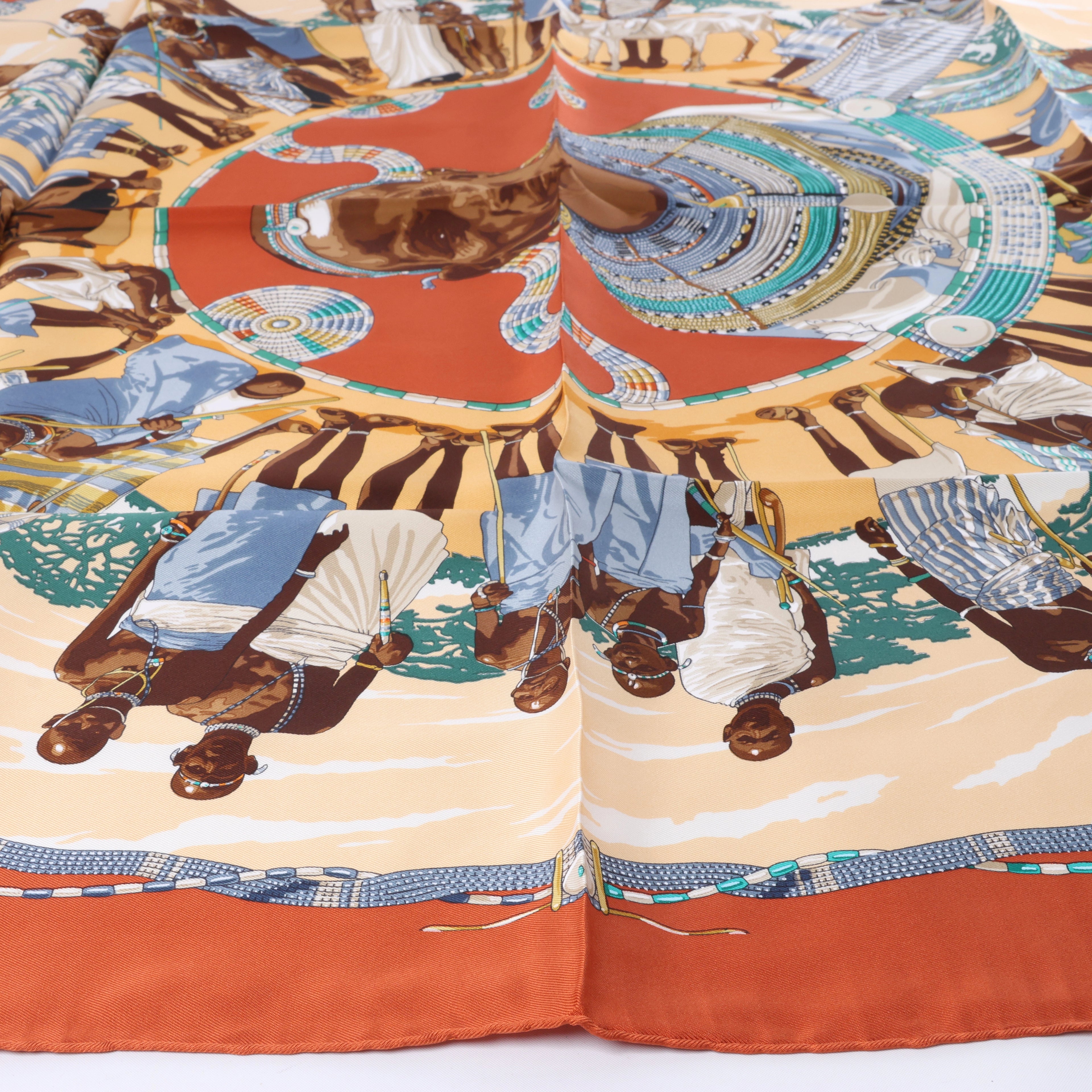 Hermès Pañuelo de Seda Carré 90 "Novias De Gala"