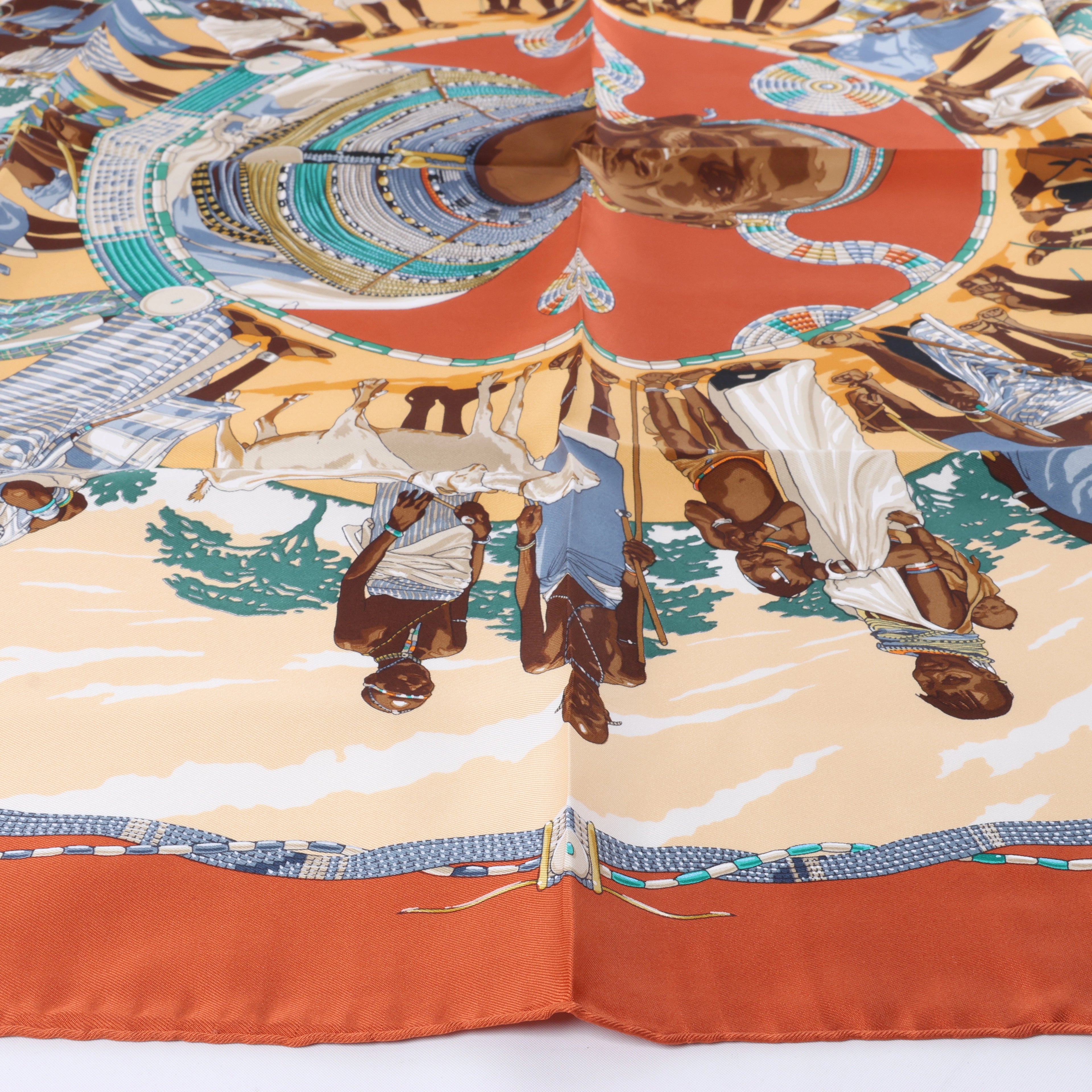 Hermès Pañuelo de Seda Carré 90 "Novias De Gala"