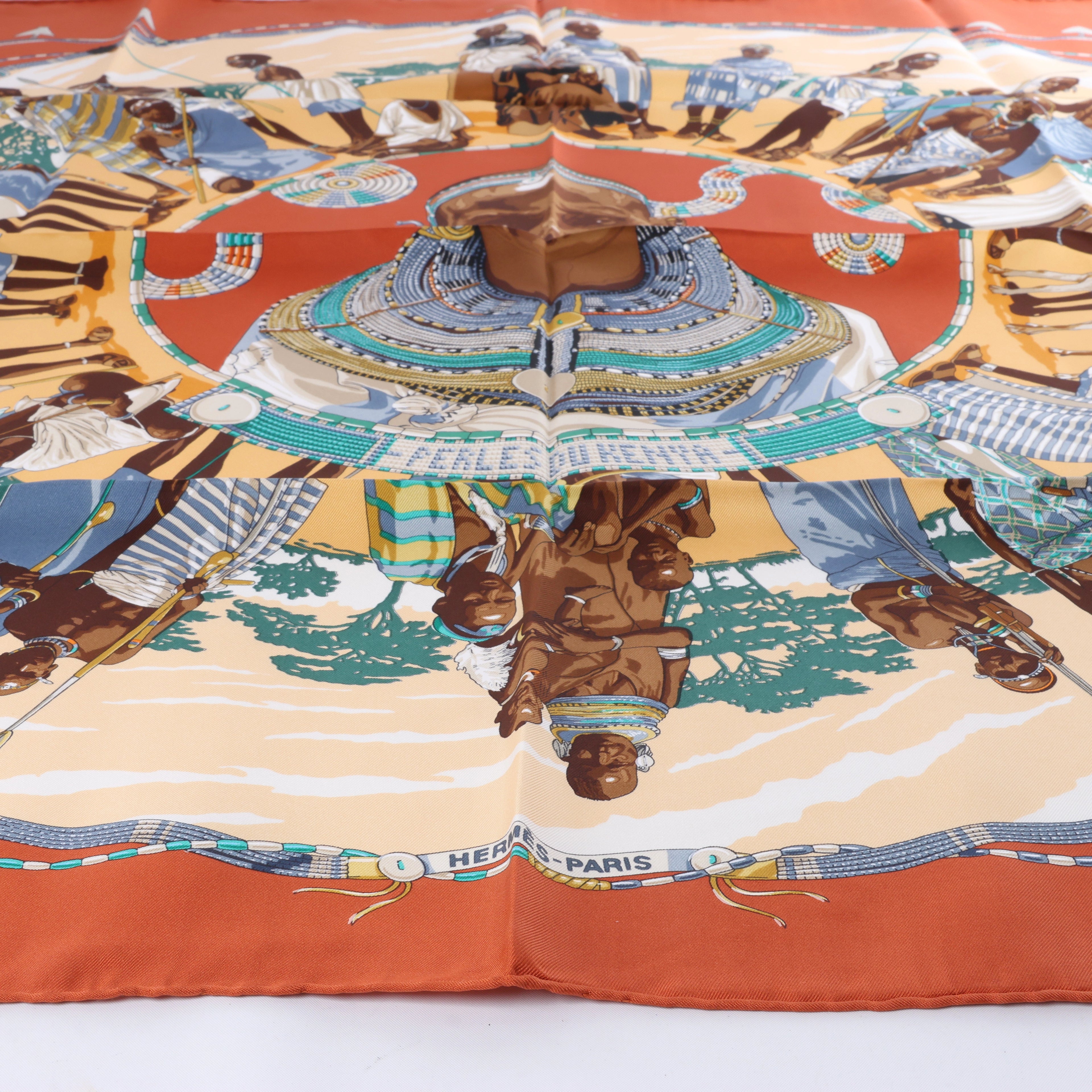 Hermès Pañuelo de Seda Carré 90 "Novias De Gala"