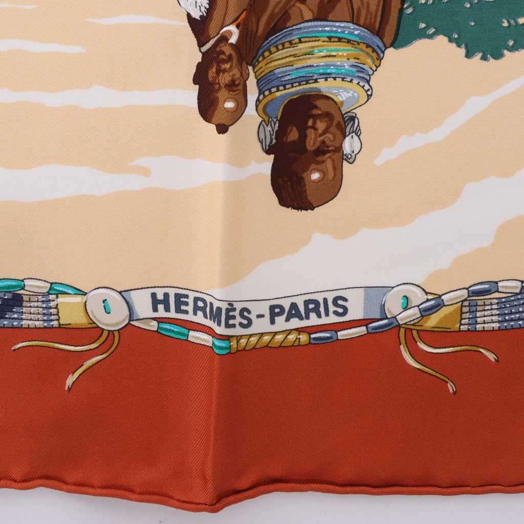 Hermès Pañuelo de Seda Carré 90 "Novias De Gala"